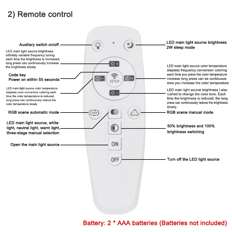 2,4G idimmerable led источник питания для потолочного светильника Интеллектуальный светодиодный драйвер 2,4G трансформатор с пультом дистанционного управления