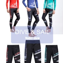 Мужские брюки для дайвинга с защитой от ультрафиолета UPF50, пляжные брюки для серфинга из лайкры, быстросохнущие купальники для подводной охоты, спортивные брюки для йоги LP032
