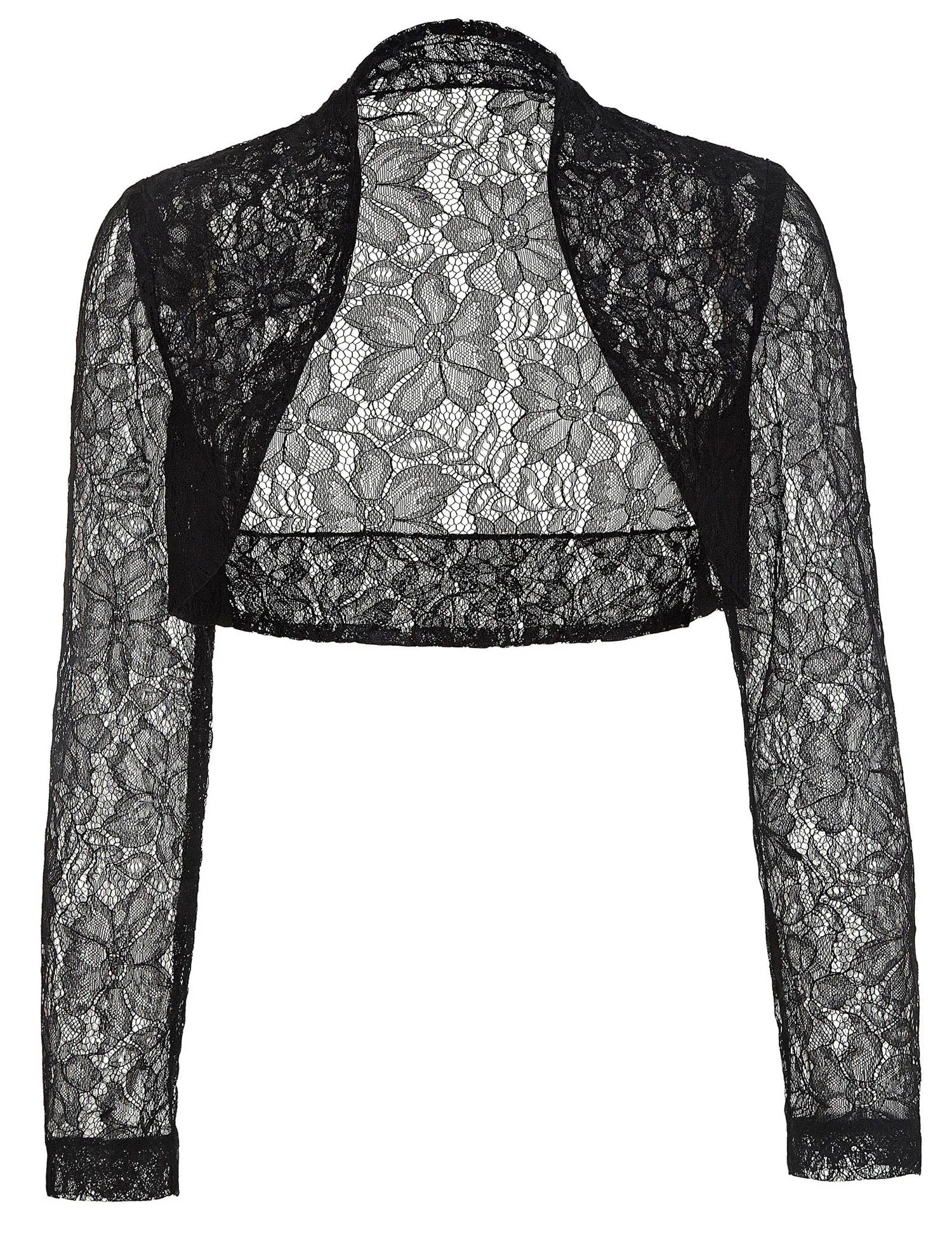 

Women Long Sleeve Lace Bolero Wedding Accessories Womens Ladies Long Sleeve Cropped Slim Shrug Bolero Plus Size Coats and Jacket