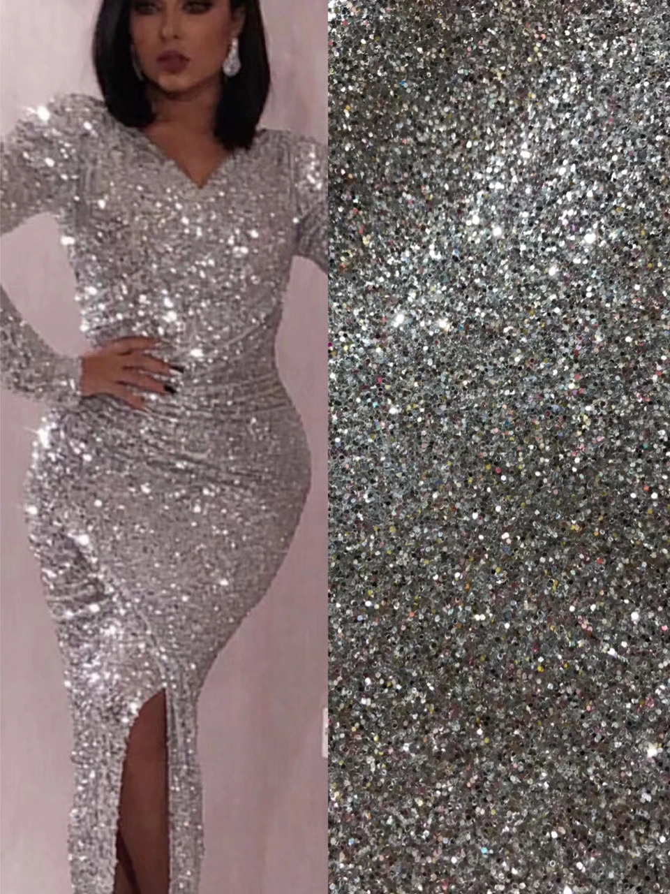 Sequins Lace Embroidery Lace Accessories Handmade DIY Wedding Dress