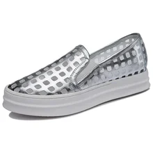 Женская обувь на плоской подошве; сезон весна-лето; модная дышащая женская обувь на плоской подошве с вырезами; Повседневная Уличная обувь с круглым носком на низком каблуке для девочек