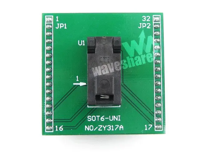

Modules SOT6 TO DIP6 (A) Wells IC Programming Adapter Test & Burn-in Socket for for SOT6 SOT-23 Package 0.95mm Pitch