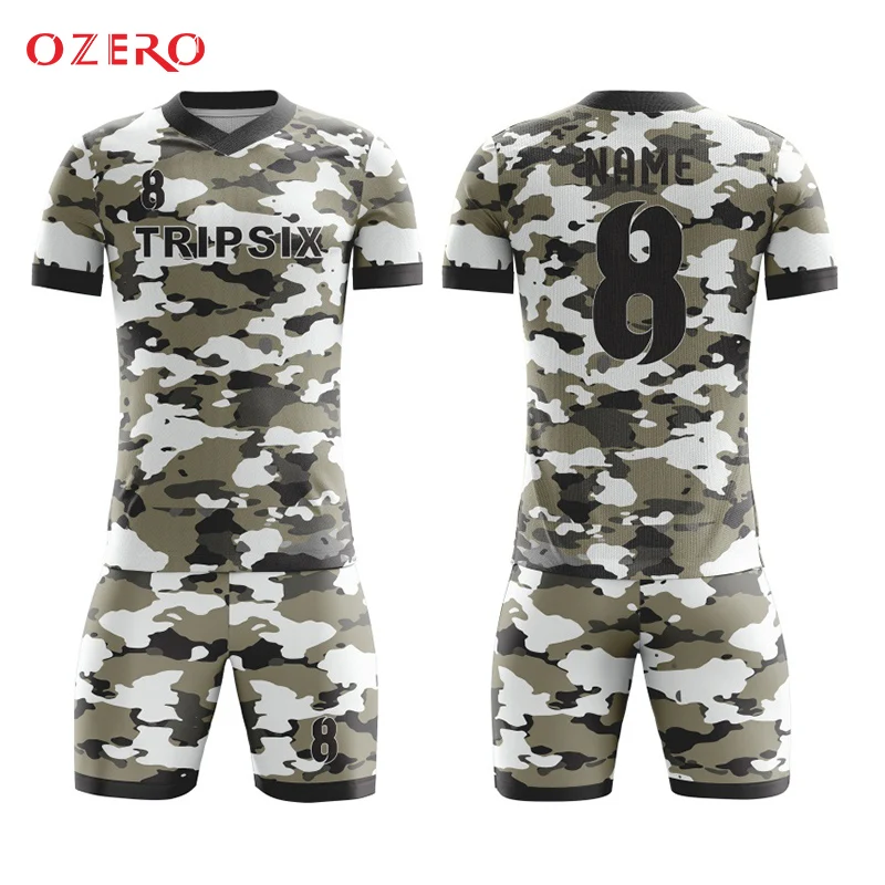 camo soccer jersey sublimation, design 