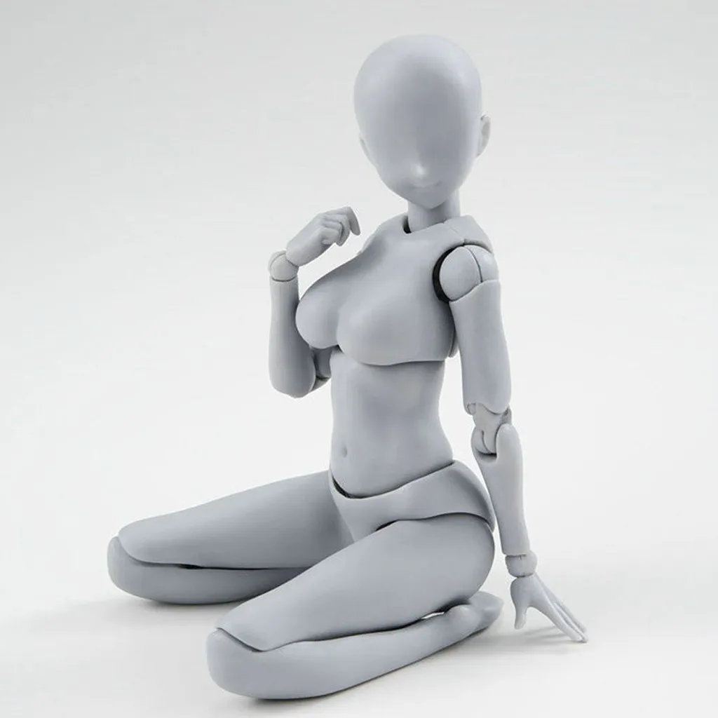 

Drawing Figures For Artists Action Figure Model Human Mannequin Man Woman Kits Gray Color PVC Action Collectible Model Toy