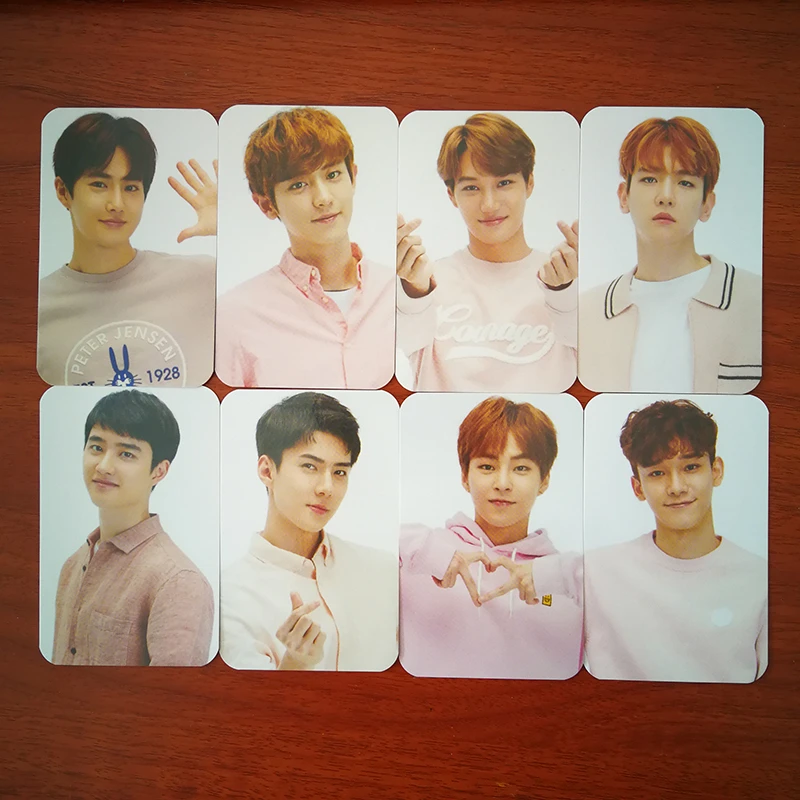 KPOP EXO Power Album Photo Card Hip Hop Self Made Paper Cards Autograph Photocard XK494in