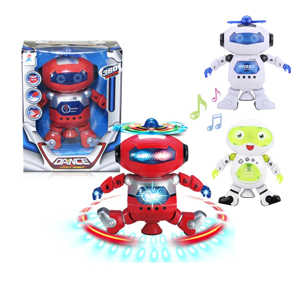 New Space Dancer Humanoid Robot Toy with Cool Flashing Lights Music funny Dancing Electric Robot