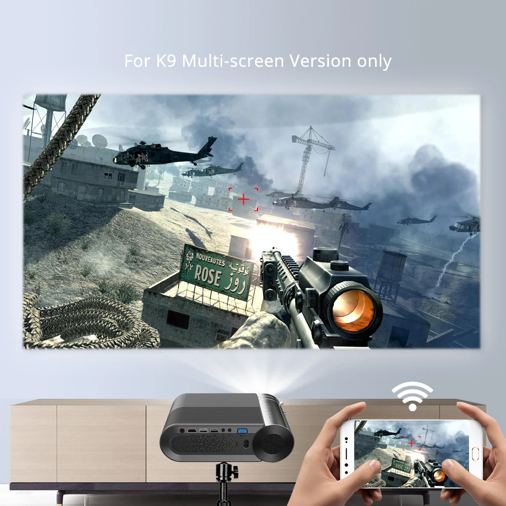  720P 1080P LED Portable Micro Home Theater HD Mini Projector BYINTEK SKY K9 (Optional Multi-Screen  - 33059061347