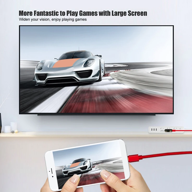 Адаптер для кабеля HDMI Lightning/HDMI цифровой адаптер HDTV AV iPad Pro iPhone X 8 7 6S 5 в HDMI|Кабели HDMI|