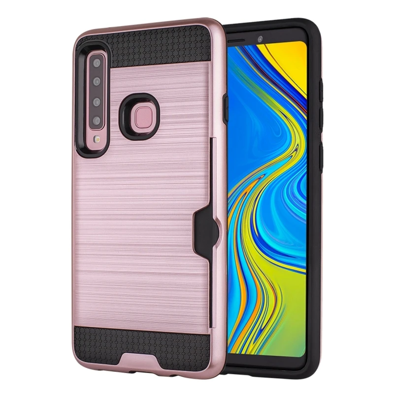 

HAWEEL Brushed Texture Dropproof Protective Back Case for Galaxy A9 (2018) / A9s, with Card Slot