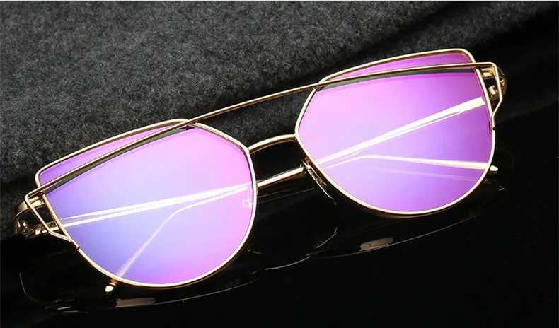 BOYEDA Новый Винтаж кошачий глаз очки ретро металлический каркас для Для женщин очки модные женские очки для чтения зеркало