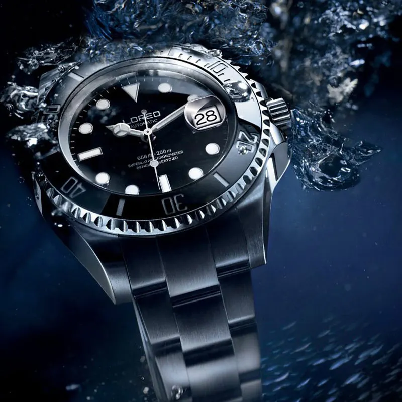 

Top Brand Role Luxury Men Automatic Watch Waterproof 200M Sapphire Watch Self Wind Mechanical Wristwatch Diving Clock Steel Band