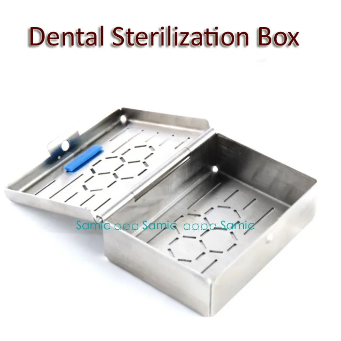 Стоматологическая средняя стерилизационная емкость имплантаты сверла и буровые наконечники накопитель, держатель коробки держатель стоматологической стерилизации случае 7,5x5,5x2,5 см