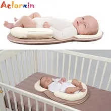 0-12 месяцев Детские спальные позиционирования колодки Анти-опрокидывание безопасности хлопок детская подушка для новорожденного младенца портативная складная кровать путешествия