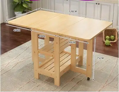 Высокое качество, твердый деревянный складной обеденный стол, набор, многофункциональный, Меса де комедор, Складывающийся стол, Esstisch - Цвет: A1