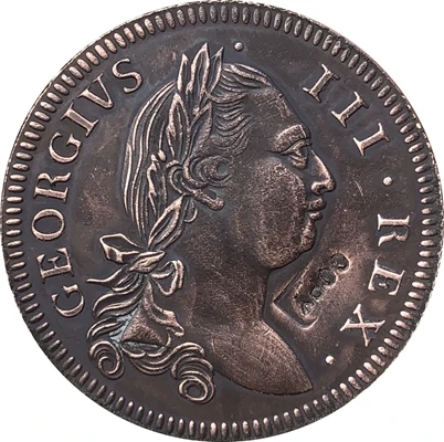 Копии монет Ireland Георгий III 1/2 Пенни 1782 | Дом и сад