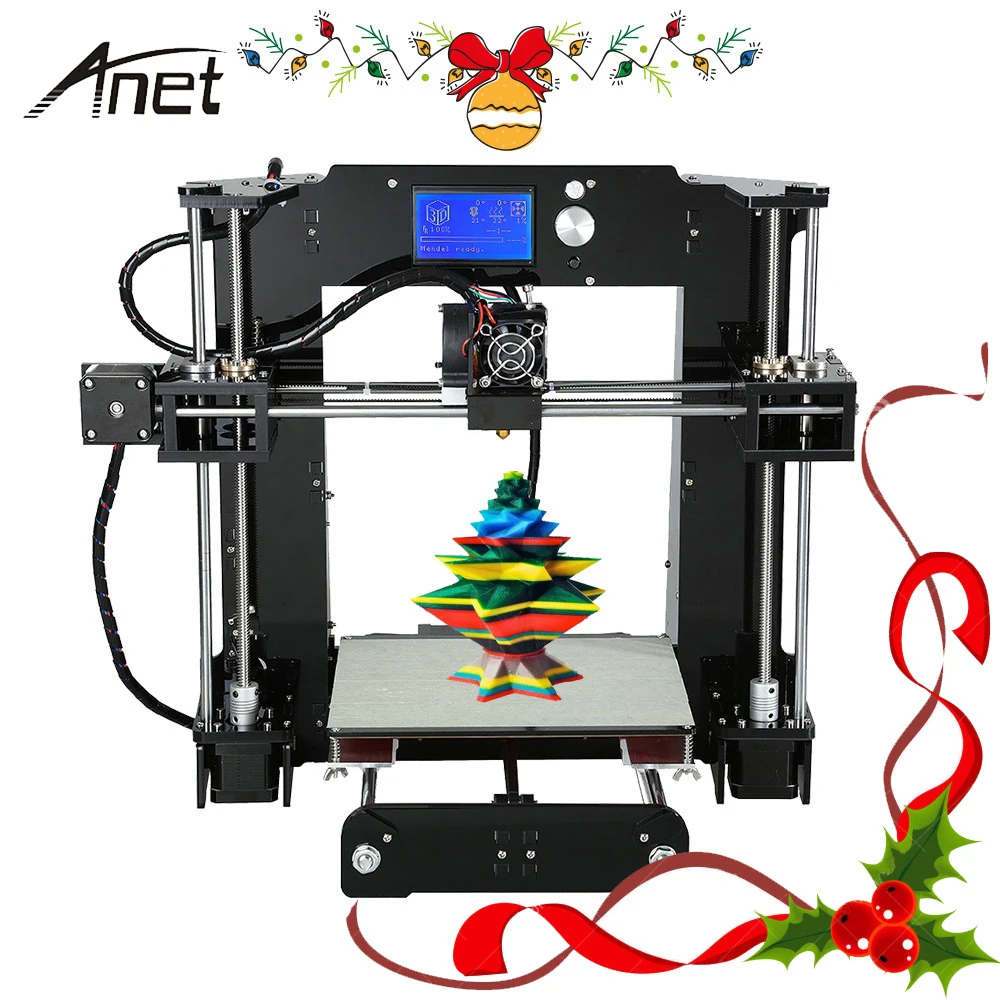 

Upgrade Anet A6 Imprimante 3D Printer DIY Kit Auto Level A6-L Impresora 3D Printers Aluminum Hotbed With 10M Filament SD Card