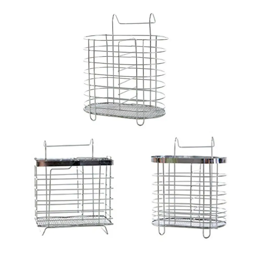 

High Quality Stainless Steel Chopsticks Holder Chopsticks Cage Hanging Spoon Knife Storage Rack Kitchen Accessories