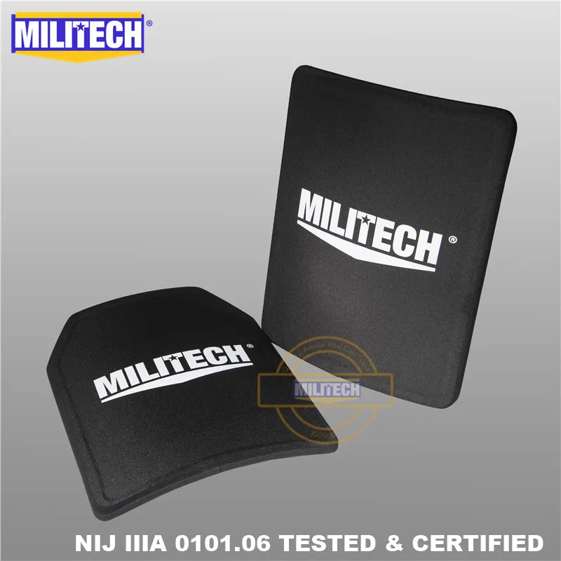 MILITECH Два шт Пара Набор 11 ''x 14'' 280*350 мм NIJ IIIA 3A Ультра легкий вес баллистическая панель пуленепробиваемый рюкзак пластина