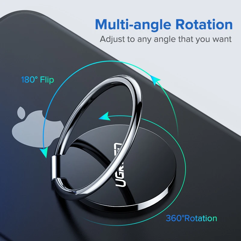 Ugreen Finger Ring Holder for Samsung S9 360 Degree Mount Holder Stand Mobile Phone Finger Phone Stand for iPhone X 8 7 6 Tablet Ugreen Finger Ring Holder for Samsung S9 360 Degree Mount Holder Stand Mobile Phone Finger Phone Stand for iPhone X 8 7 6 Tablet