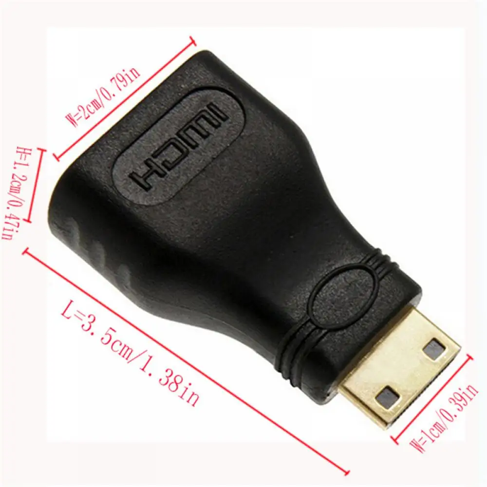 Mini HDMI(type C) Male-HDMI(type A) Женский Соединительный Кабель-адаптер для HDTV