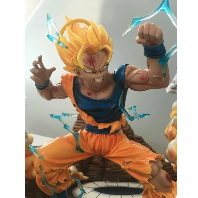 Статуя аниме Dragon Ball Z Super Saiyan Son Goku VS Vegeta 1/6 GK полноразмерный портрет полимерная