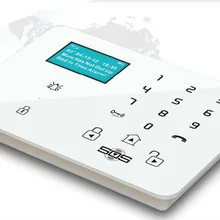 Сенсорная клавиатура и 12 языков Беспроводная GSM домашняя охранная сигнализация Пульт дистанционного управления