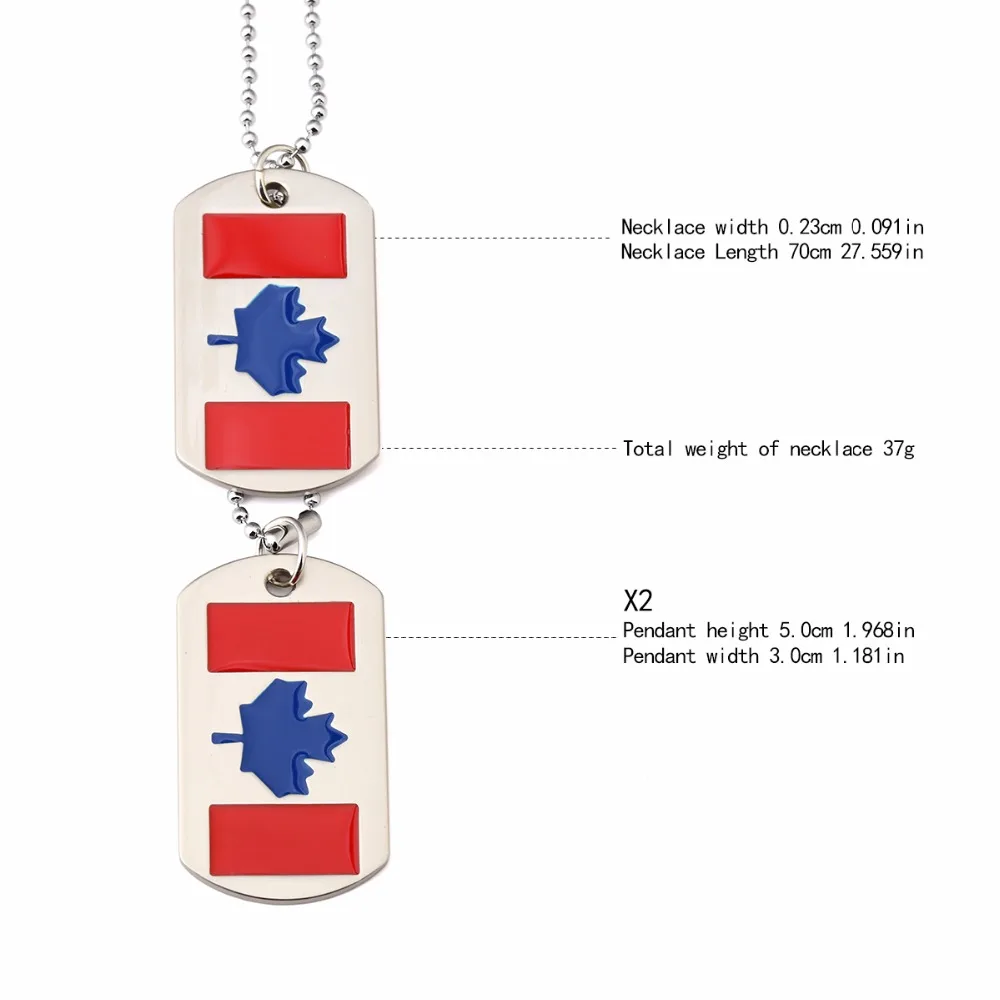 Military Necklace Flag Map Of Haiti Custom Zinc Alloy Pendant Necklace Dog Tags