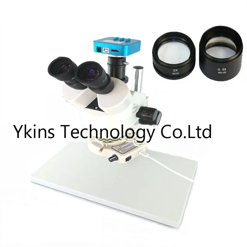 

3.5X-90X Industrial Trinocular Stereo Microscope +20MP 1080P HDMI USB digital Video Industry microscope Camera+144 Led light