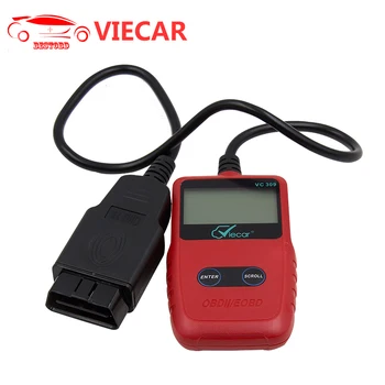 

OBD2 Diagnostic Tool Viecar VC309 Red EOBD / OBD2 Automotive Scanner Multi-language Better Than Normal ELM327 V1.5 Support J1850