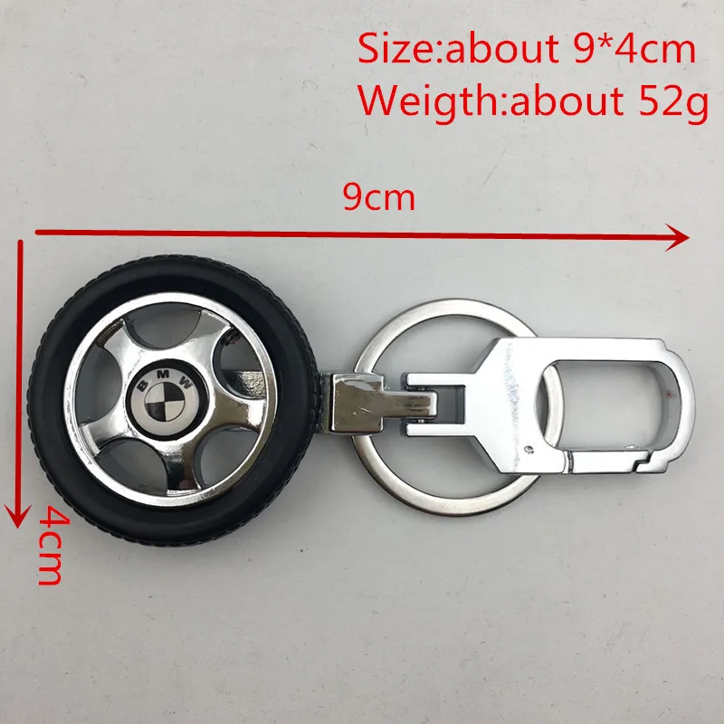 Новая мужская машина металлический брелок, вращающаяся резиновая колесная покрышка, брелок для ключей в шинах, индивидуальные креативные ремесла, подвески, подарки