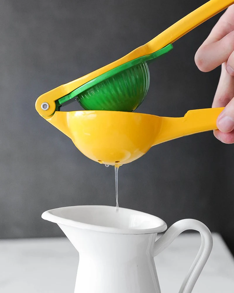 Manual Lemon Squeezer Citrus Juicer Press Premium Aluminum Alloy Double Bowls Lime Squeezer Lemon Presser Fresh Fruit Tools (14)