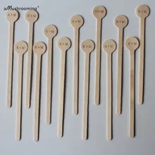 Деревянные стаканчики для напитков-Персонализированные палочки для размешивания, горячие штампованные буквенные стаканчики для напитков на заказ кофейные палочки для размешивания