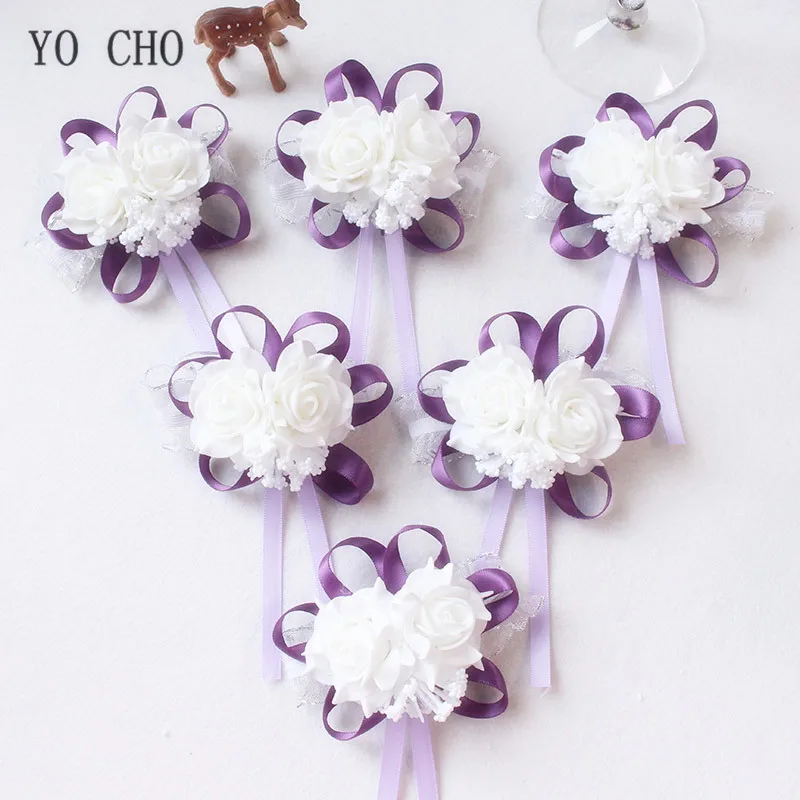wrist corsage bracelet band bridesmaids flowers (67)