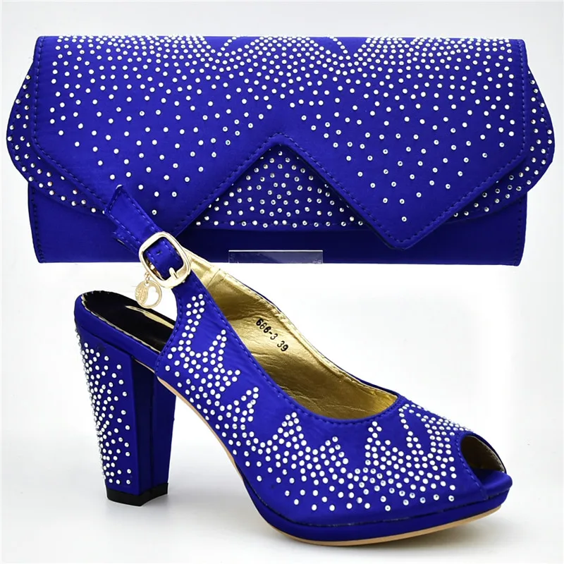 Новые модные итальянские женские туфли и сумочка в комплекте, комплект из туфель и сумочки, украшенный стразами, обувь для вечеринок и сумочка