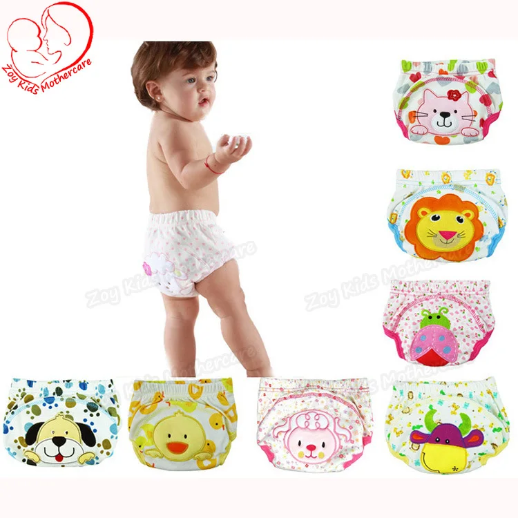 7pcs/lot Waterproof Children Pee Training Pants,Baby Nappy inserts