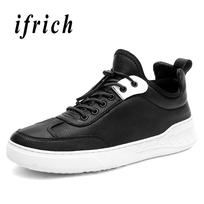 

New Youth Casual Footwear Men Black White Walking Male Shoes Comfortable Fashion Men Sneakers Elastic Band Men Platform Shoes