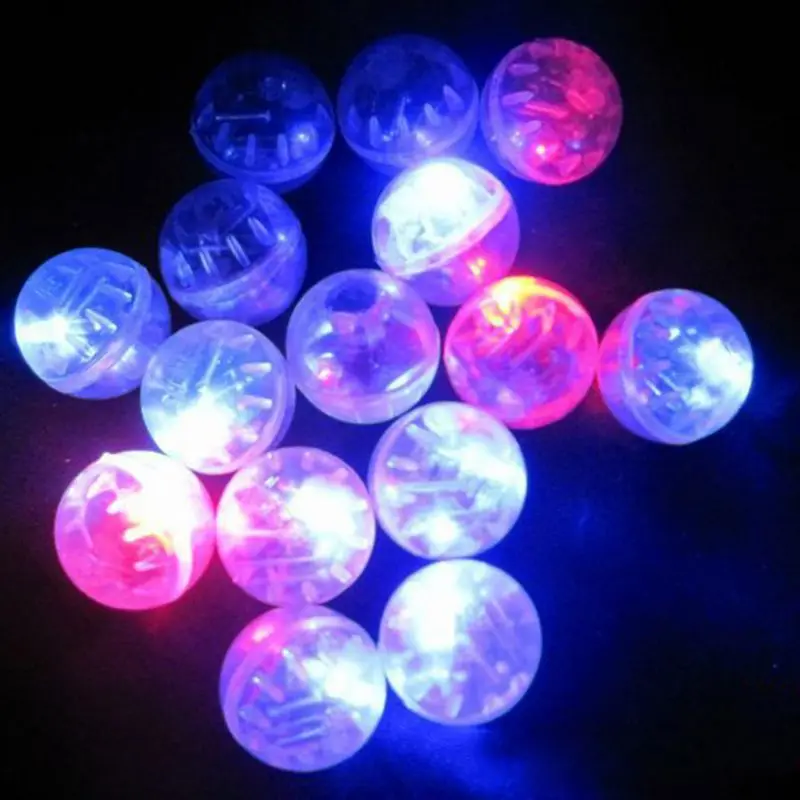 

HBB 100pcs Small Led Flash Balls Lamp Lantern Balloon Light Party Wedding Decoration Children Luminous Toys (Random Color)