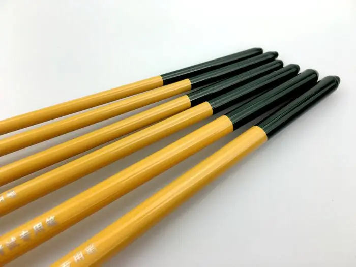 Round front bristle gouache single bristle brush watercolor pen set oil brush paibi Paint Brushes