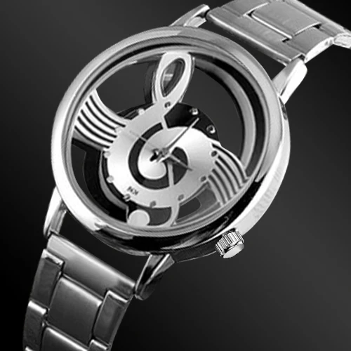 

Casual Ladies Watches Fashion Musical Note Watches Stainless Steel Watch Women Watches Quartz Relogio Feminino reloj de mujer