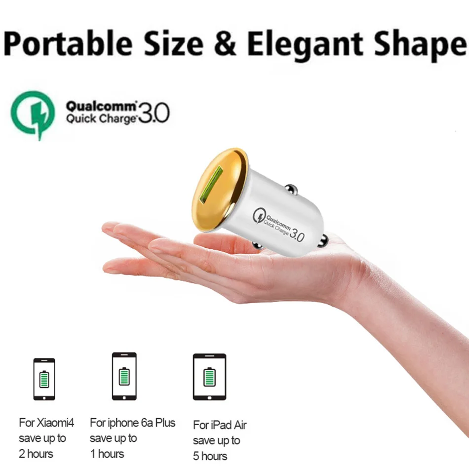 QC 3.0 Car charger for huawei p20 10 pro lite nova mate
