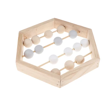 

Numbers Counting Calculating Beads Math Early Educational Learning Puzzle Toy Wooden Beads Toy 22.7*2.8*20cm