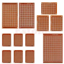 12 Pcs KIT PCB Board Circuit Prototyping Printed Panel Strip board Breadboard