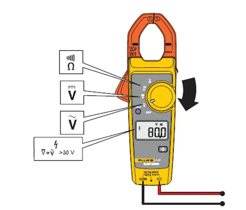 FLUKE 317 True RMS зажим переменного и постоянного тока метр