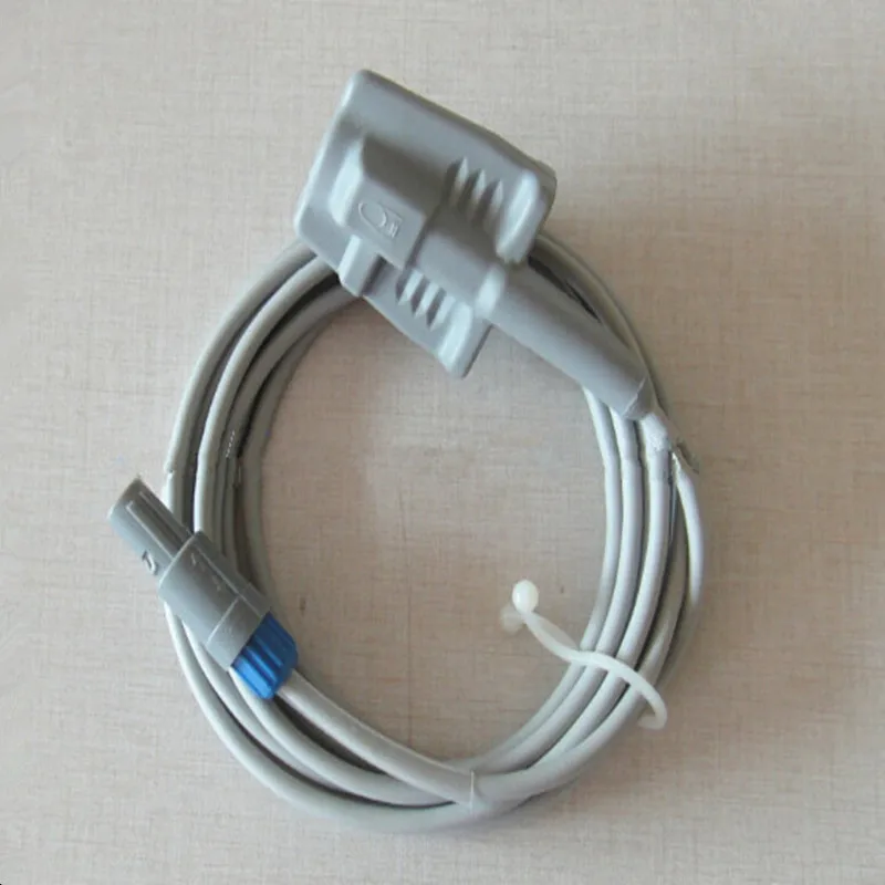 10 шт./лот совместим с Mindray MEC1000/PM7000/8000/9000 силиконовый датчик Spo2 для взрослых spo2