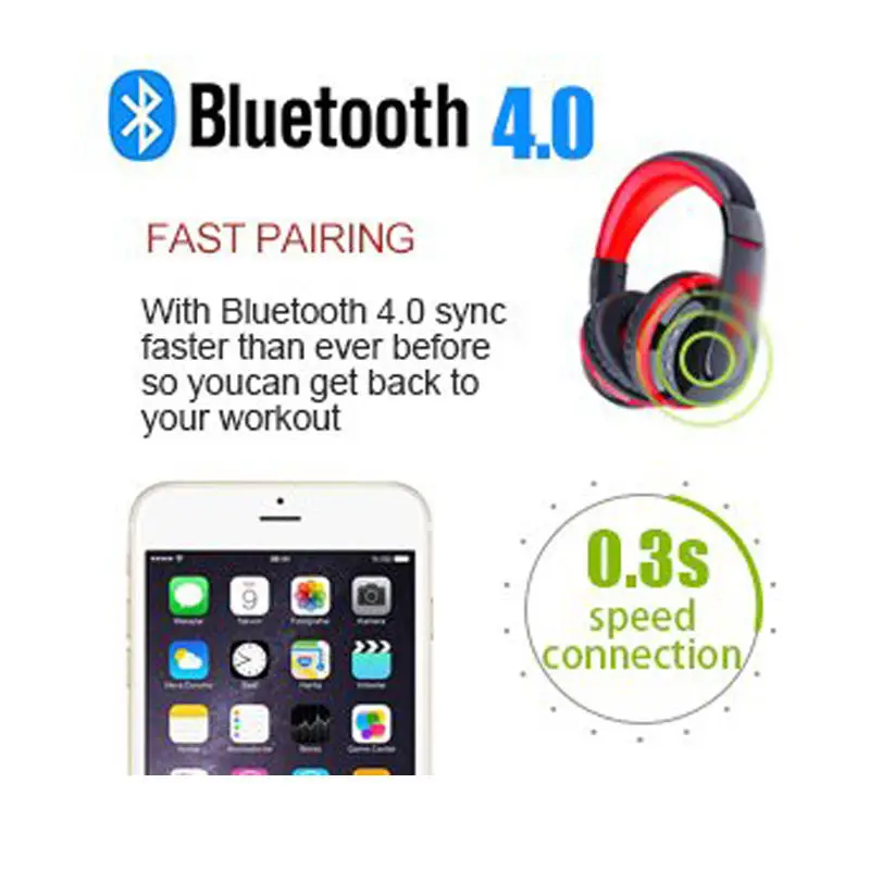 Bluetooth Headphones Wireless Earbud Microphone Earphone w Mic Noise Cancelling for Men Women for soundtracks audio books iPhone