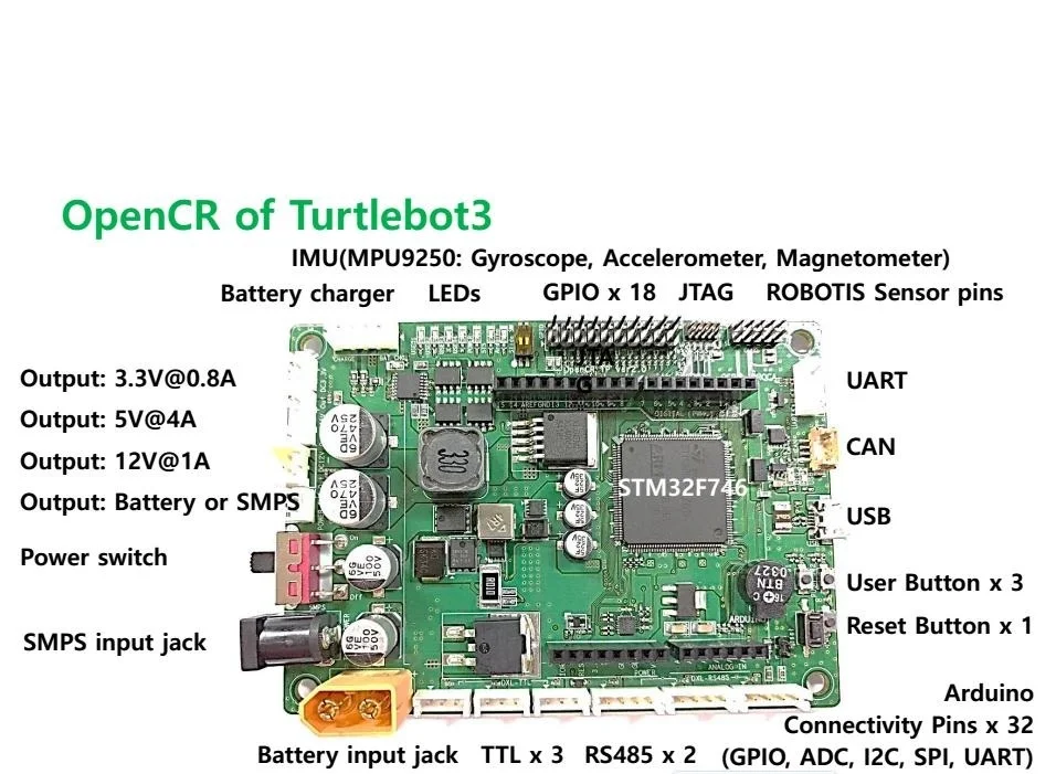 DIY ROS robot opencr turtlebot3 arduino mpu9250 stm32 imu аксессуары с открытым исходным кодом