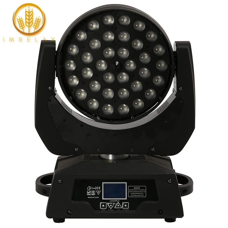

IMRELAX 36*15w RGBWA 5in1 LED Moving Head Light Silent Colorful Zoom LED Washer Stage Lighting Effect With Carton
