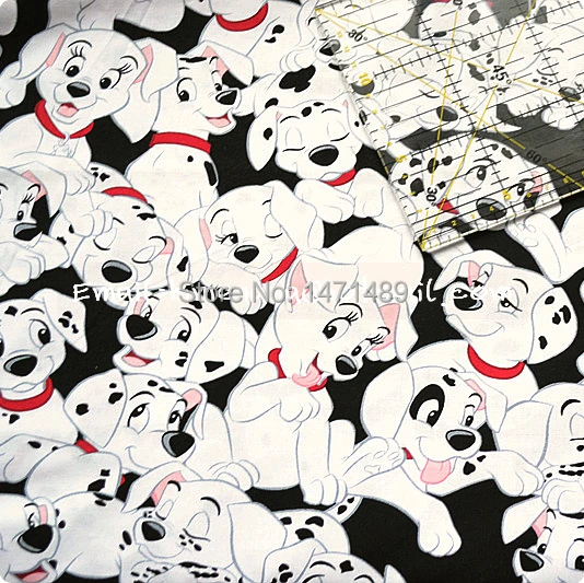 ge503 1 yard cotton woven fabric cartoon characters 101 dalmatians