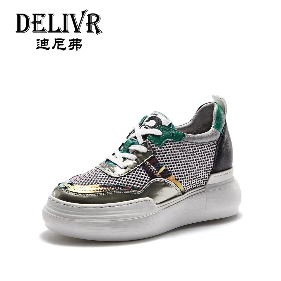 

Delivr Woman Casual Shose Mixed Color Tenis Feminino Thick Sole Fashion Casual Shoes Woman Brand Luxury Zapatillas Mujer 2019