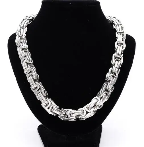 Box Link Byzantine Chain Necklace 